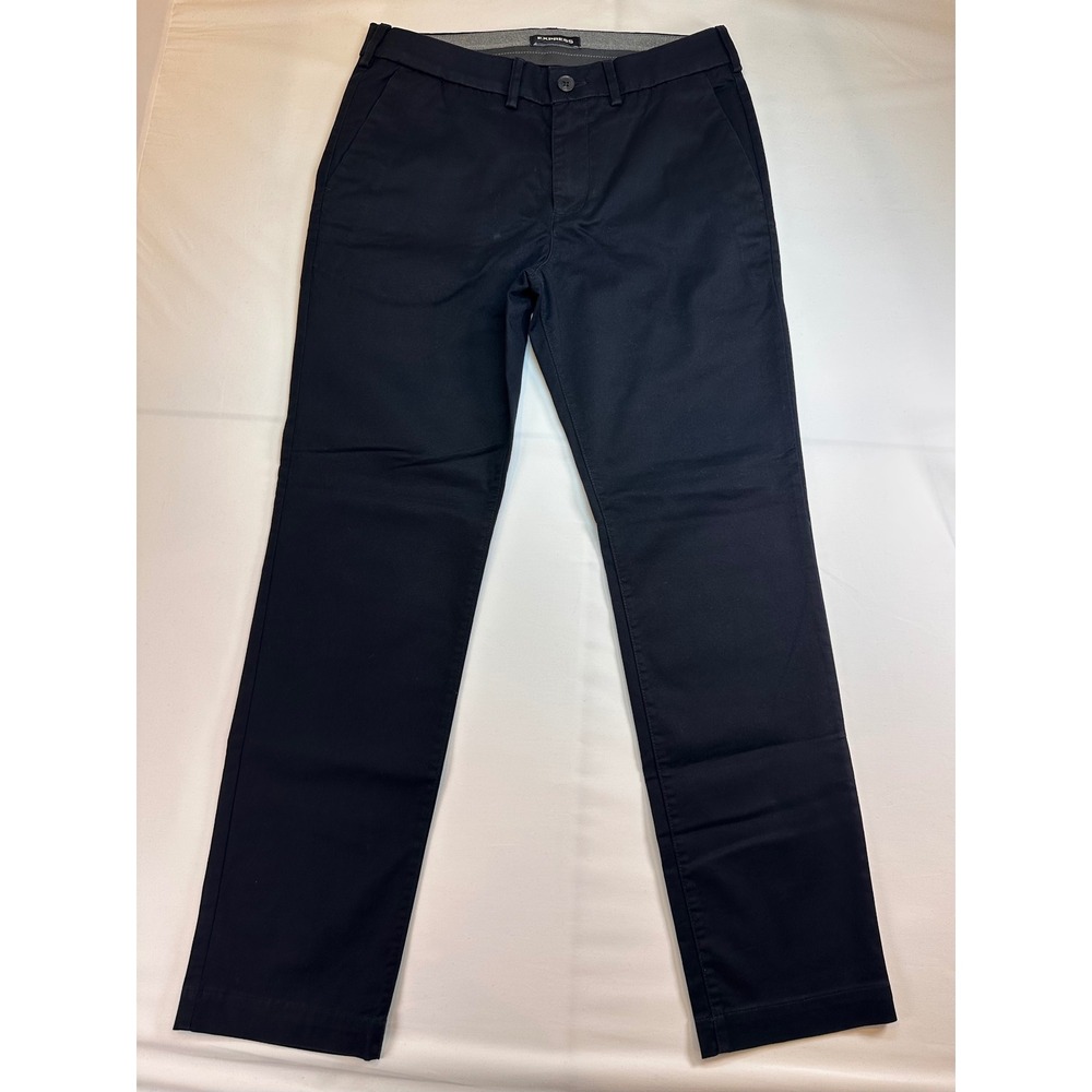 Express Slim Fit Chino Pants Mens 29x30 Black Stretch Cotton Blend Trousers